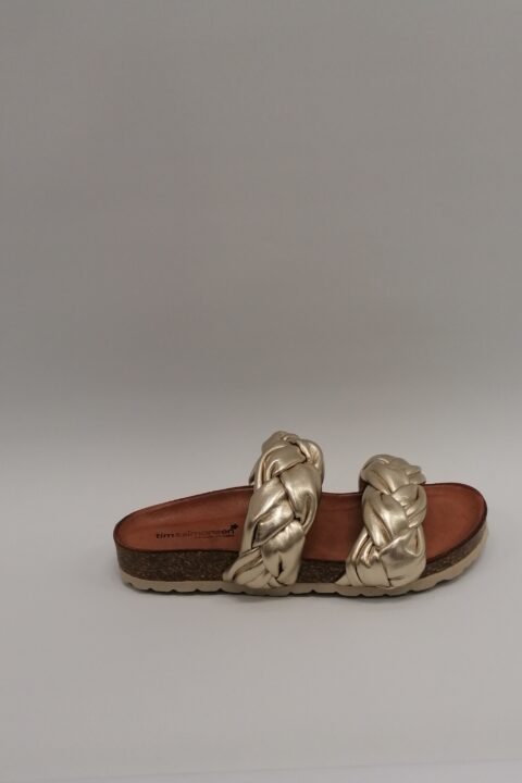 Tim & Simonsen Maren Gold Chunky Strap Sandals