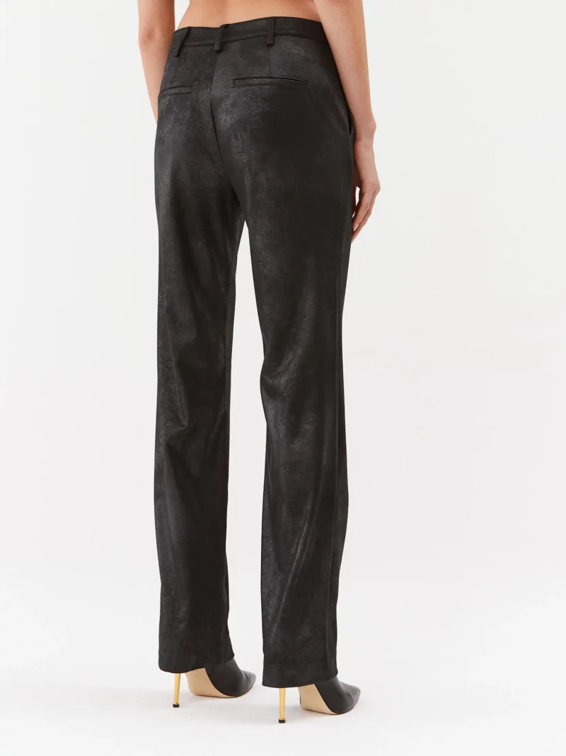 Guess Zoe Black Vintage Straight Leg Trousers - Image 2