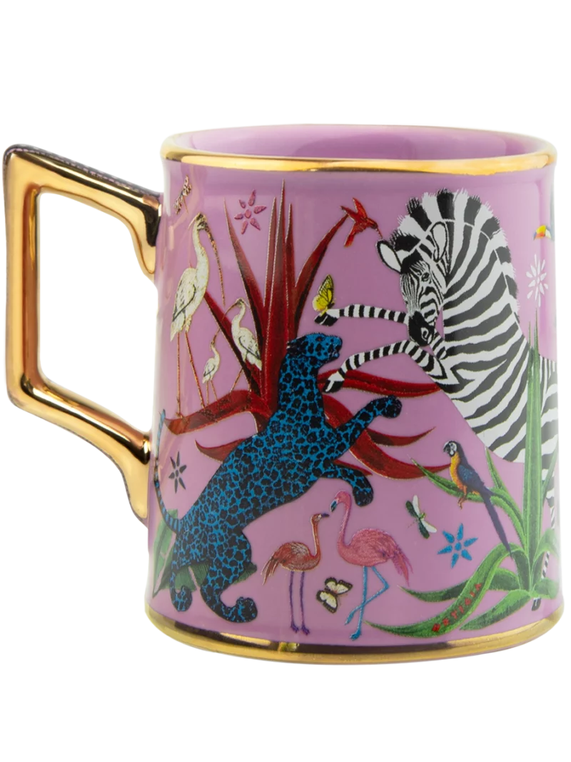 Ortigia Tazza Jungle Ceramic Pink - Image 4