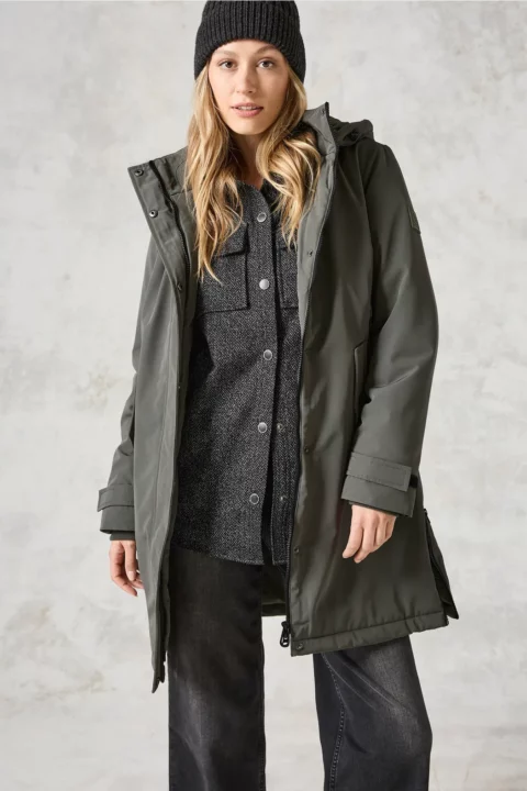 Cecil Khaki Parka Coat