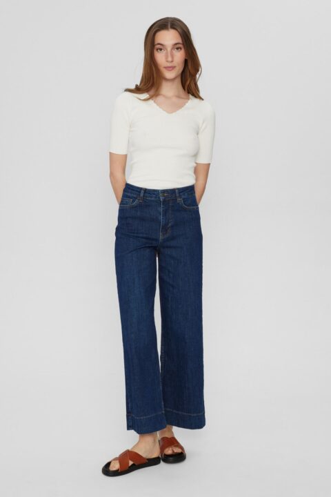 Numph Nuparis Dark Denim Crop