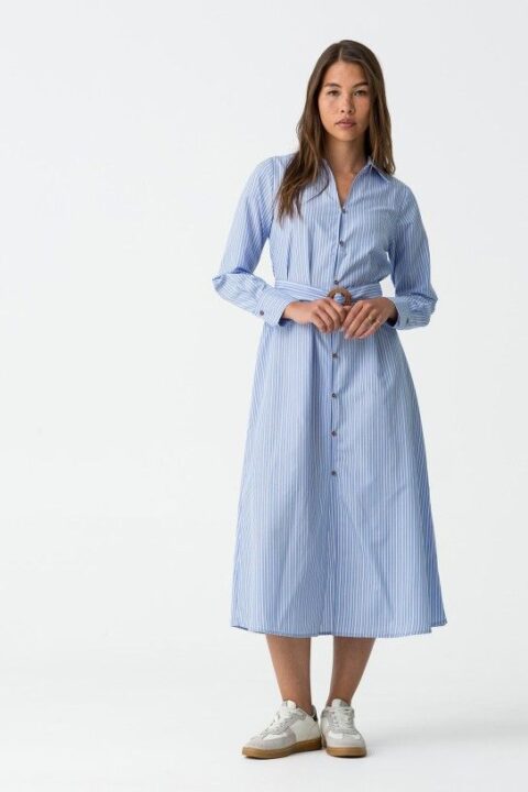 Dove Blue Stripe Dress