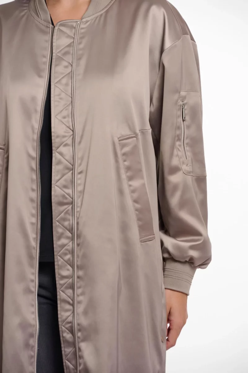 Banner Long Bomber Jacket - Image 4