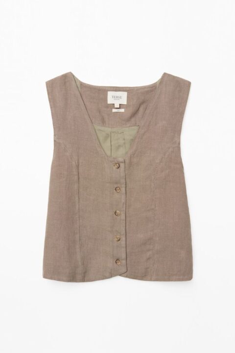 Portofino Linen Waistcoat