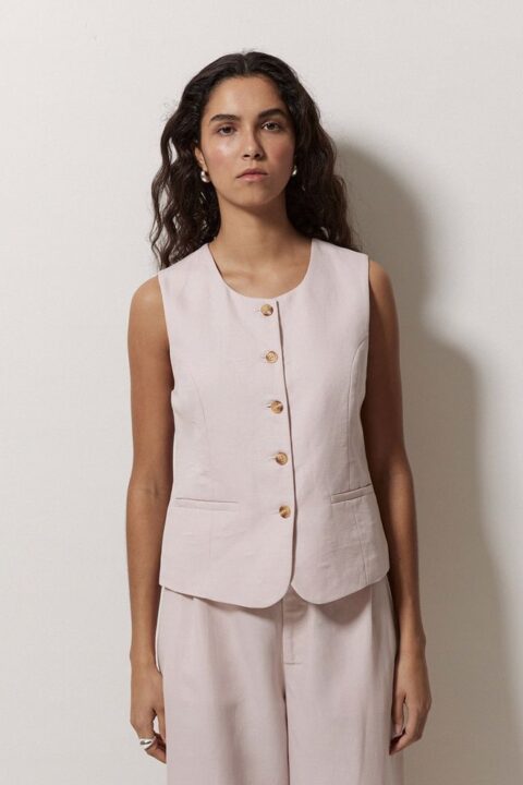 Faro Linen Waistcoat