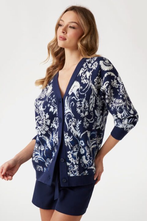 Melinda Jacquard Cardigan