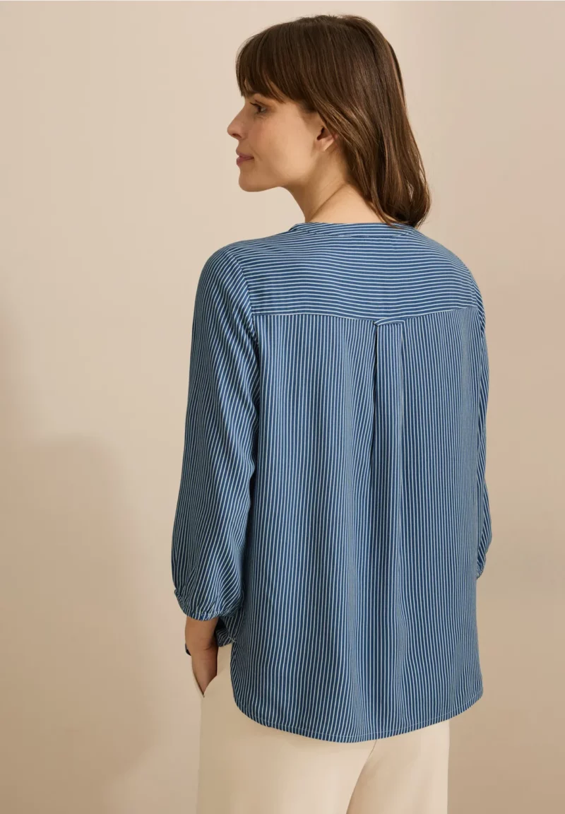 Cecil Blue Stripe Blouse - Image 3